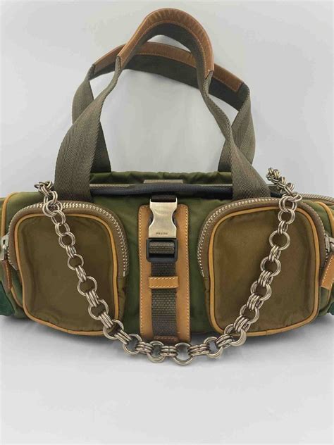 prada militare tessuto active nylon shoulder bag|prada nylon bags for women.